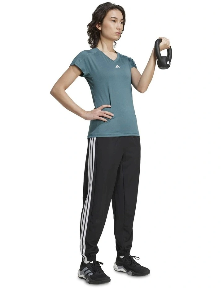 AEROREADY Train Essentials Minimal Branding V-Neck Tee image 3