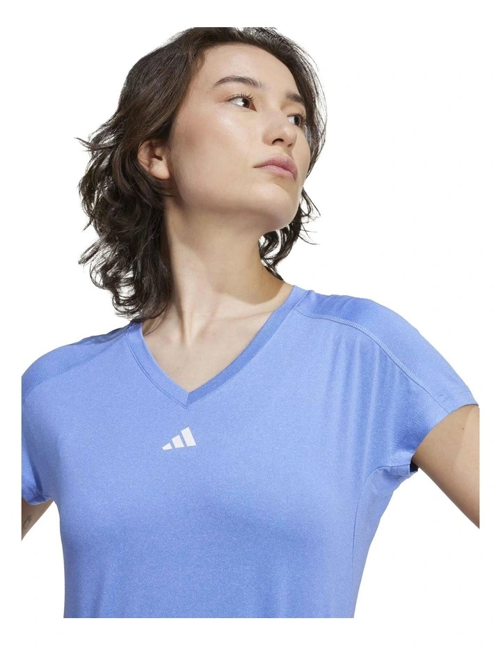 AEROREADY Train Essentials Minimal Branding V-Neck Tee image 4