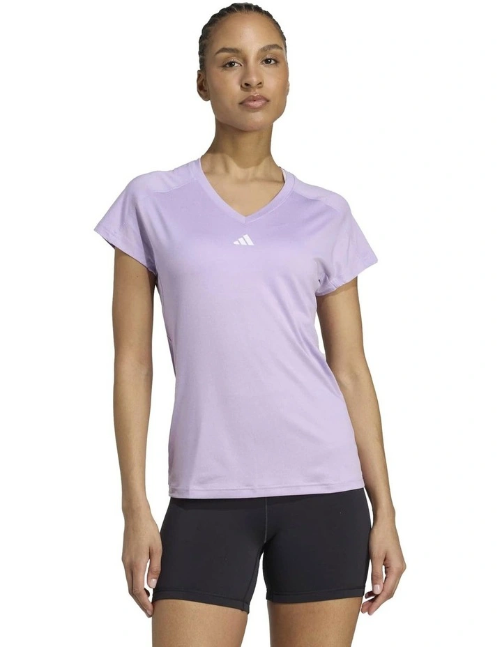 AEROREADY Train Essentials Minimal Branding V-Neck Tee image 1