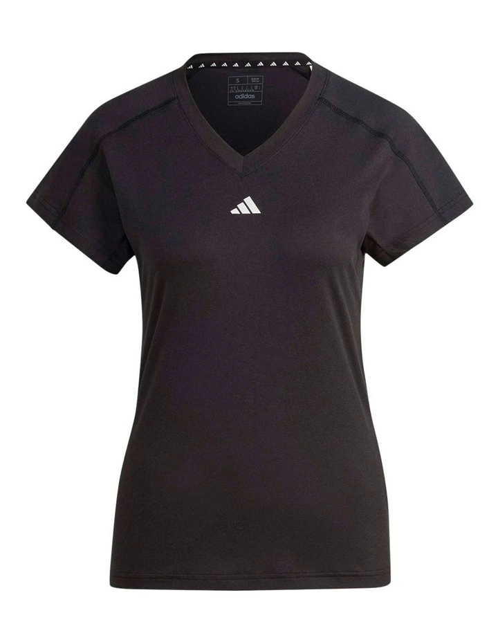 AEROREADY Train Essentials Minimal Branding V-Neck Tee image 2