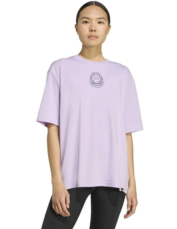 Climacool Strength Training Graphic Tee in Purple image 1
