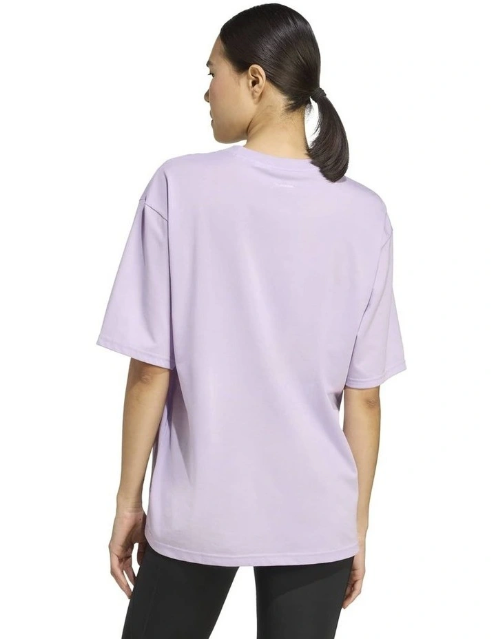 Climacool Strength Training Graphic Tee in Purple image 2