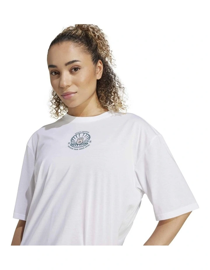 Climnacool Strength Training Graphic Tee in White image 3