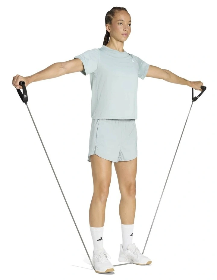 Workout Essentials Crew Neck T-shirt in Wonder Sage image 3