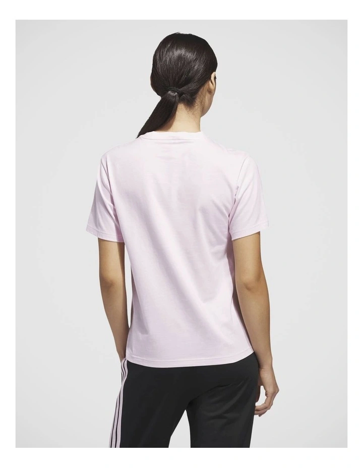 Textured Gingham Big Logo Graphic T-Shirt in Clear Pink image 2