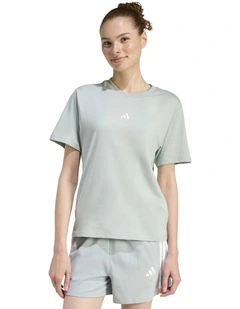 Essentials Small Logo Cotton T-Shirt in Grey