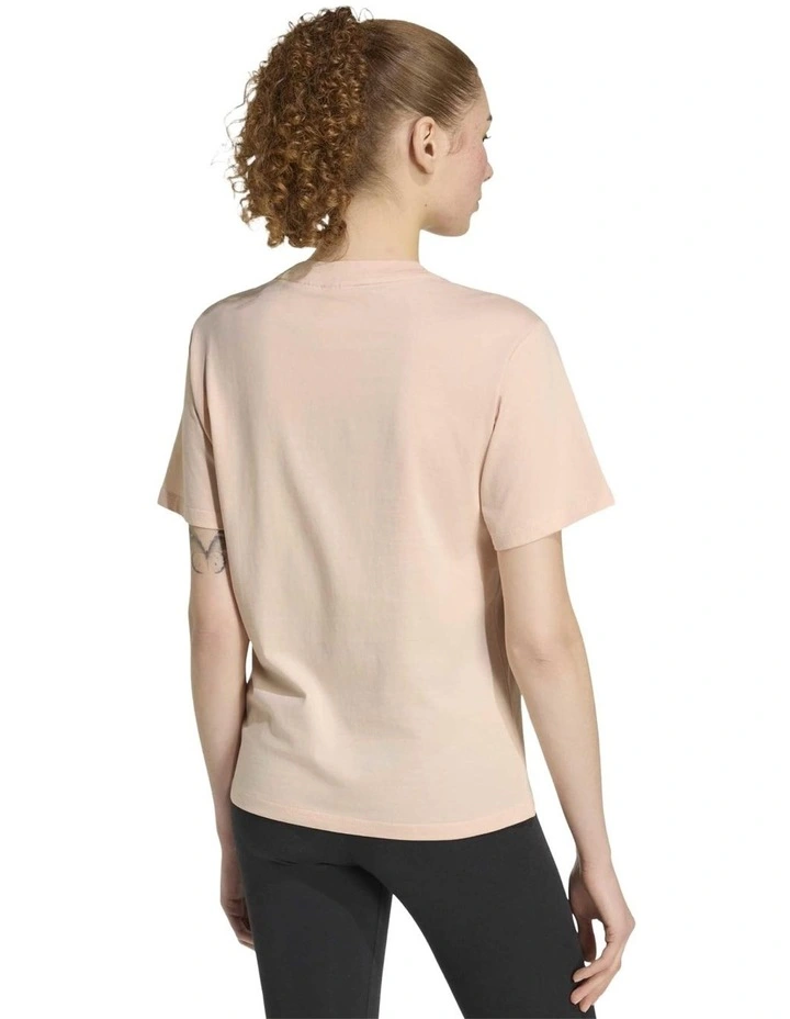 Essentials Small Logo Cotton T-Shirt in Pink image 2