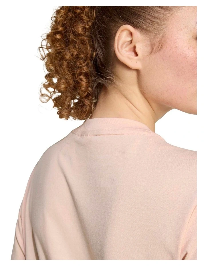 Essentials Small Logo Cotton T-Shirt in Pink image 4