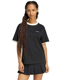 Seasonal Essentials Colorpop T-shirt in Black