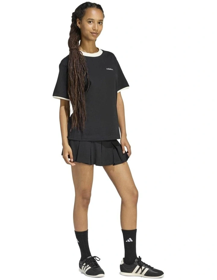 Seasonal Essentials Colorpop T-shirt in Black image 3