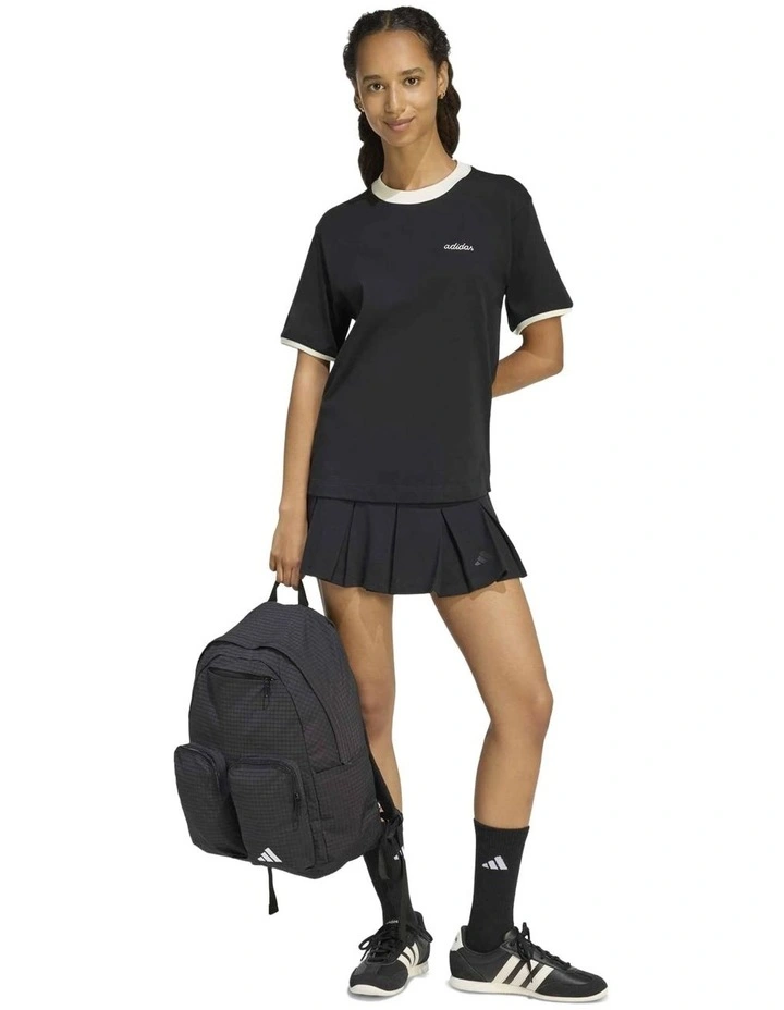 Seasonal Essentials Colorpop T-shirt in Black image 4