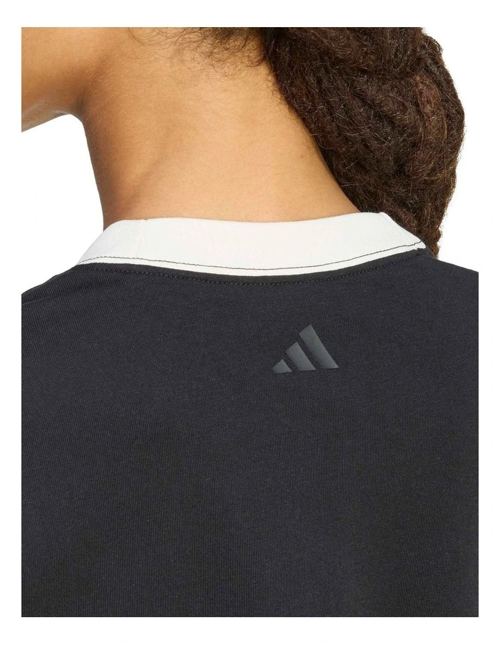 Seasonal Essentials Colorpop T-shirt in Black image 6