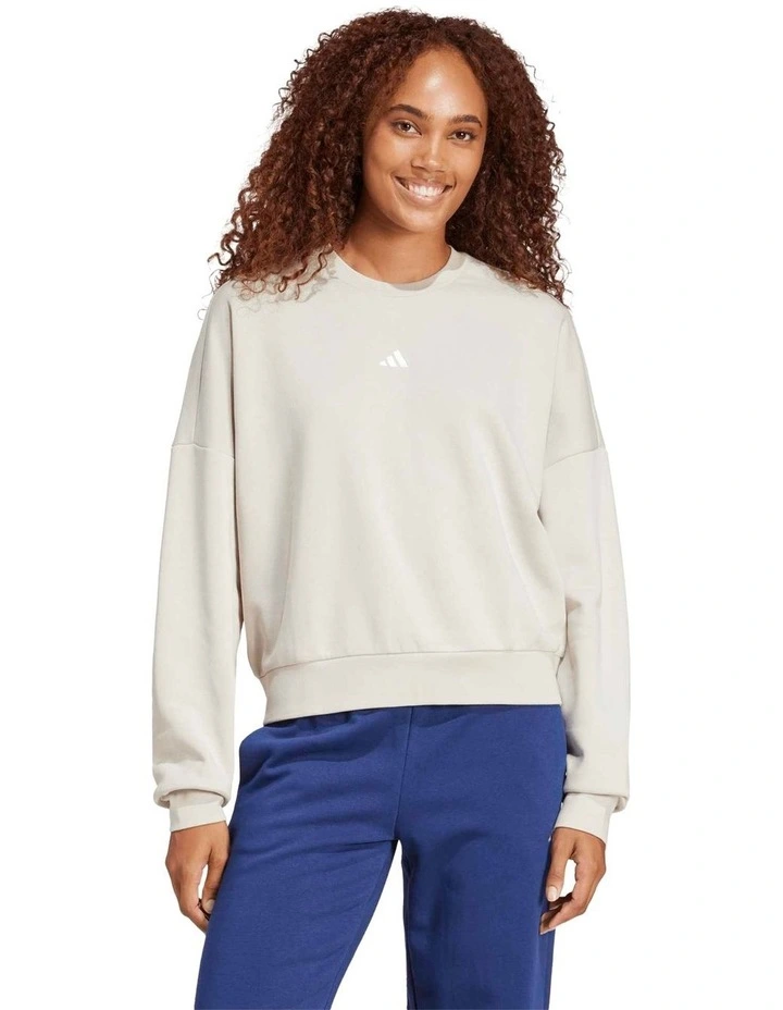 Essentials Small Logo Feelcozy Sweatshirt in Grey image 1