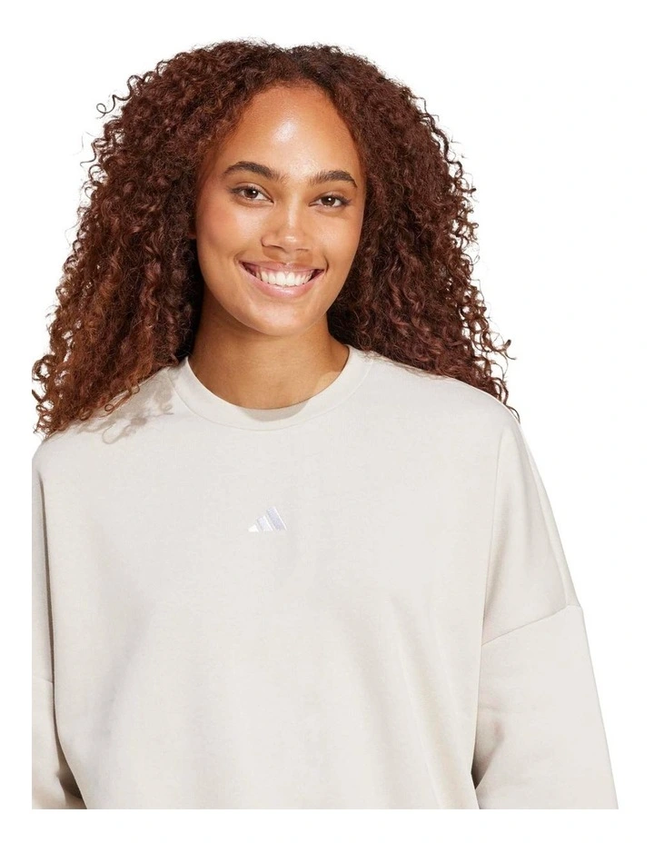 Essentials Small Logo Feelcozy Sweatshirt in Grey image 5