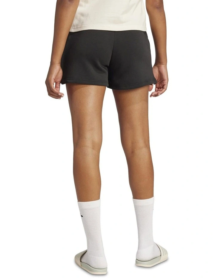 Essentials Small Logo Feel Cozy Shorts in Black image 2