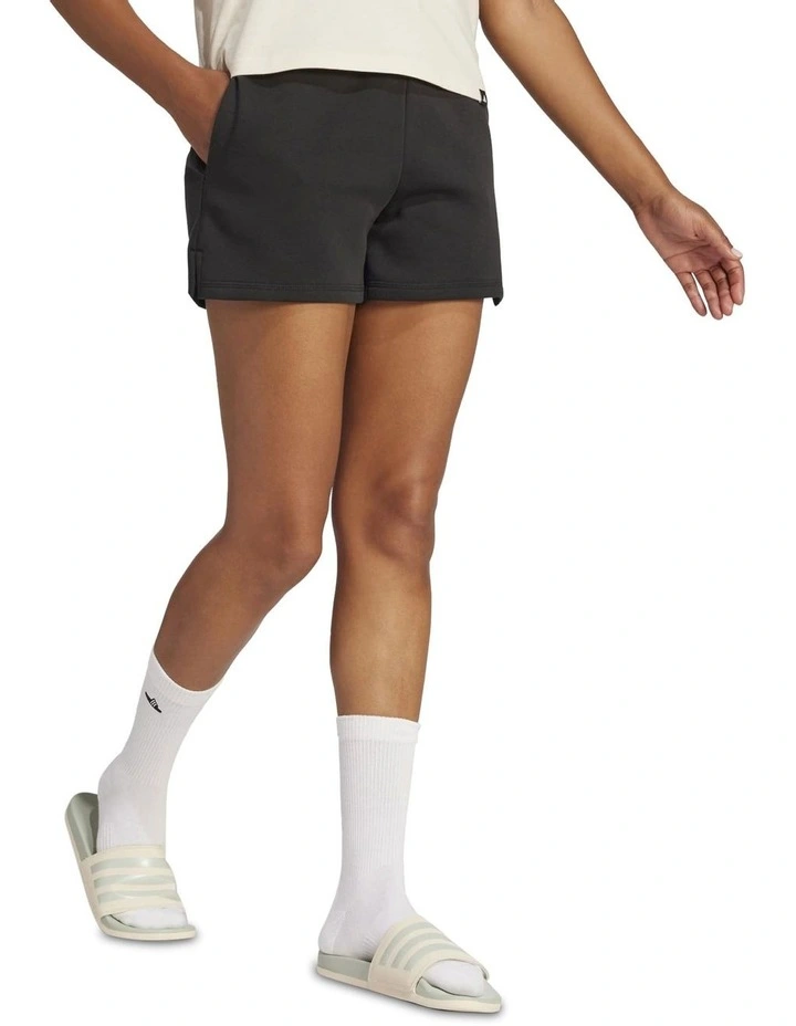 Essentials Small Logo Feel Cozy Shorts in Black image 3