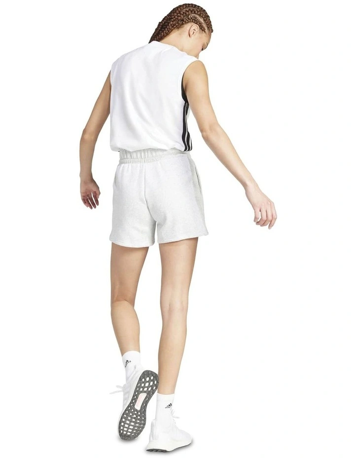 Essentials Small Logo Feel Cozy Shorts in White image 2