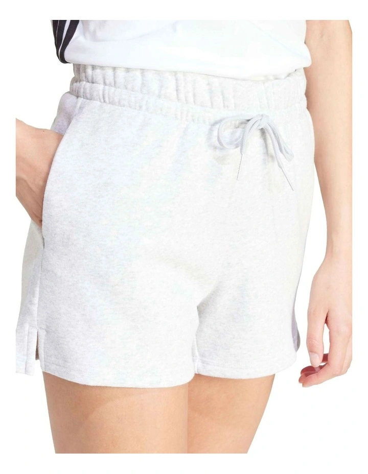 Essentials Small Logo Feel Cozy Shorts in White image 4