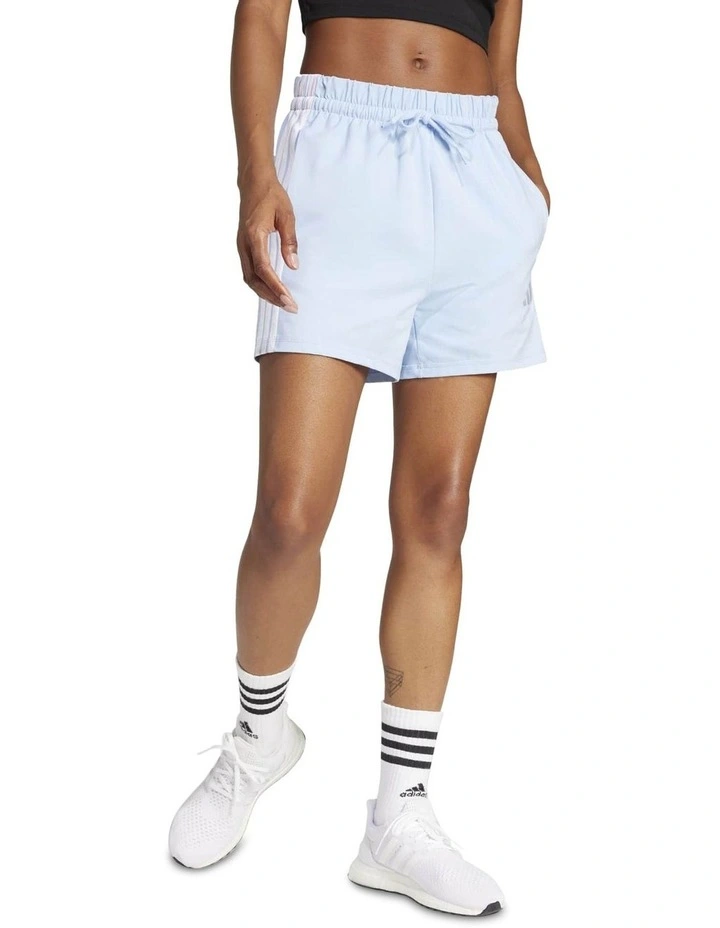 Essentials 3-Stripes Cotton Shorts image 1