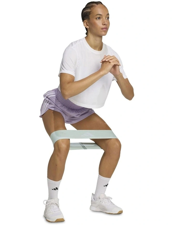 Pacer Training Stripes Woven High Rise Shorts in Purple image 3