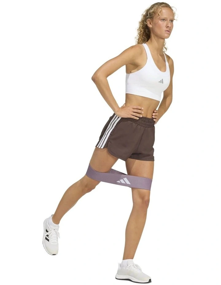 Pacer Workout Woven High Rise Shorts in Brown image 3