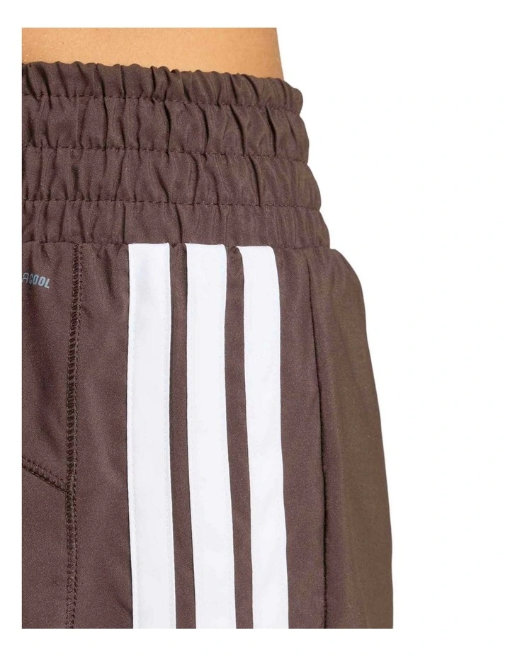 Pacer Workout Woven High Rise Shorts in Brown image 4