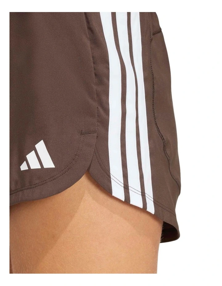 Pacer Workout Woven High Rise Shorts in Brown image 5