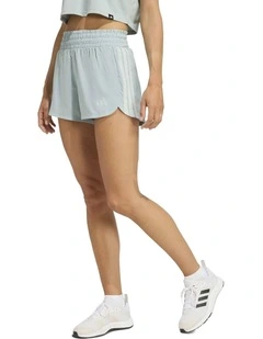 Pacer Workout Woven High Rise Shorts in Blue
