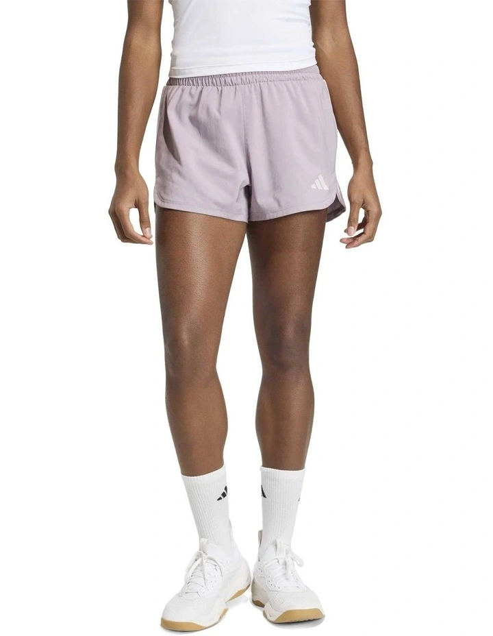 Pacer Workout Woven High Rise Shorts in Purple image 1