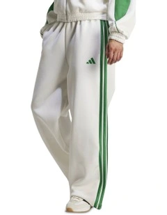 Stadium 3-Stripes Tracksuit Bottoms in White/Green