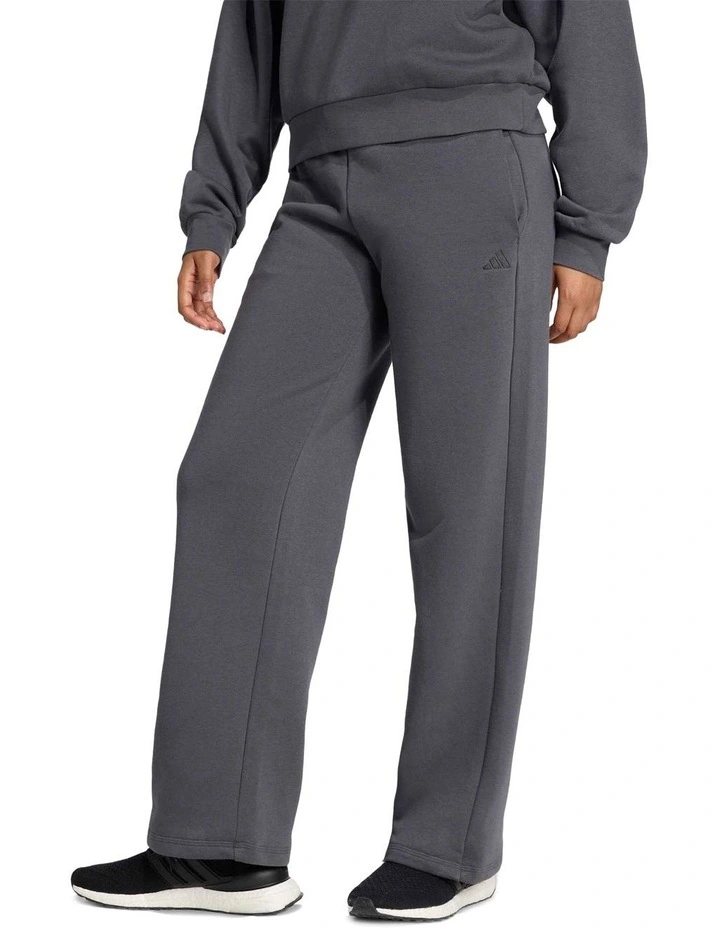 Essentials Small Logo Feel Cozy Open-Hem Joggers in Grey image 1