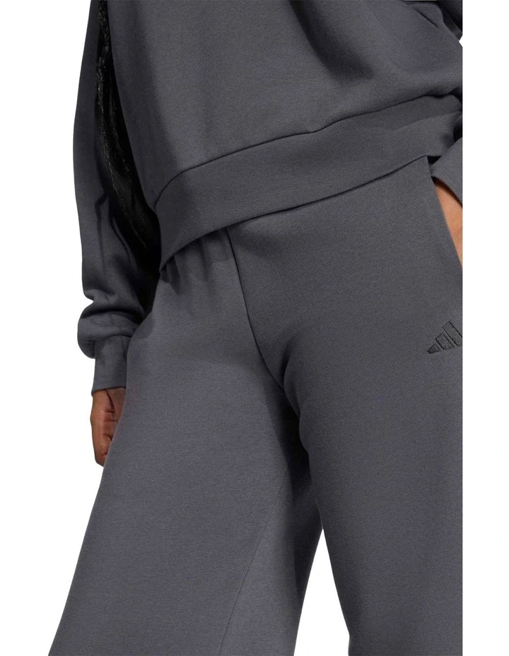 Essentials Small Logo Feel Cozy Open-Hem Joggers in Grey image 4