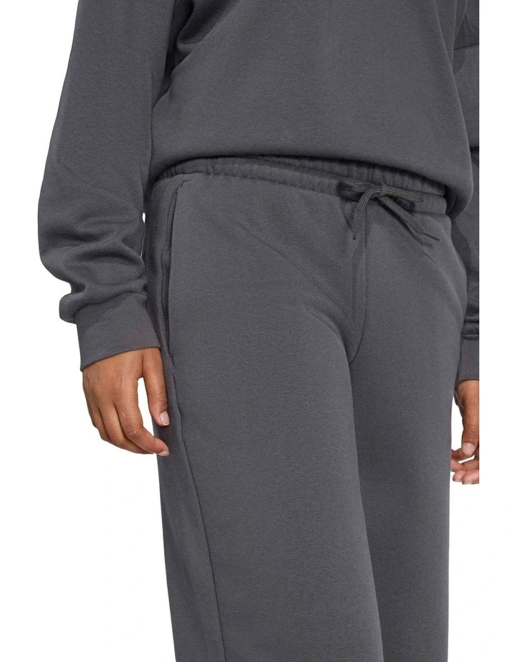 Essentials Small Logo Feel Cozy Open-Hem Joggers in Grey image 5