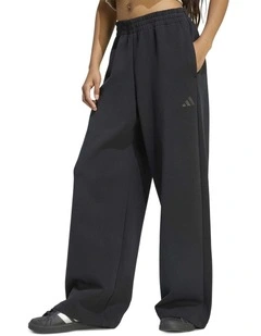 Soft Lux Straight Leg Tracksuit Bottoms in Black