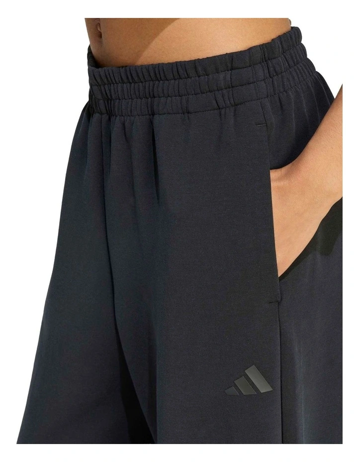 Soft Lux Straight Leg Tracksuit Bottoms in Black image 5