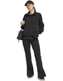 Soft Lux Flared Tracksuit Bottoms in Black