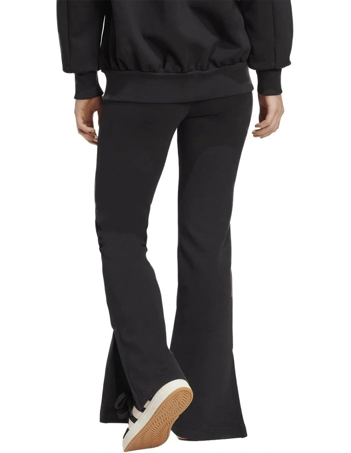Soft Lux Flared Tracksuit Bottoms in Black image 2