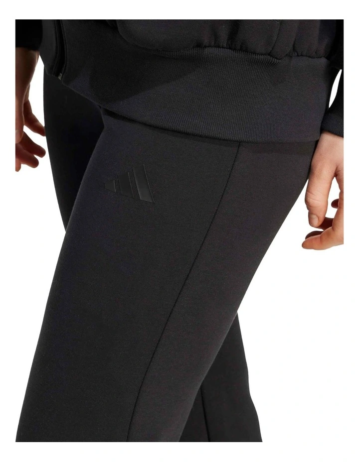 Soft Lux Flared Tracksuit Bottoms in Black image 5