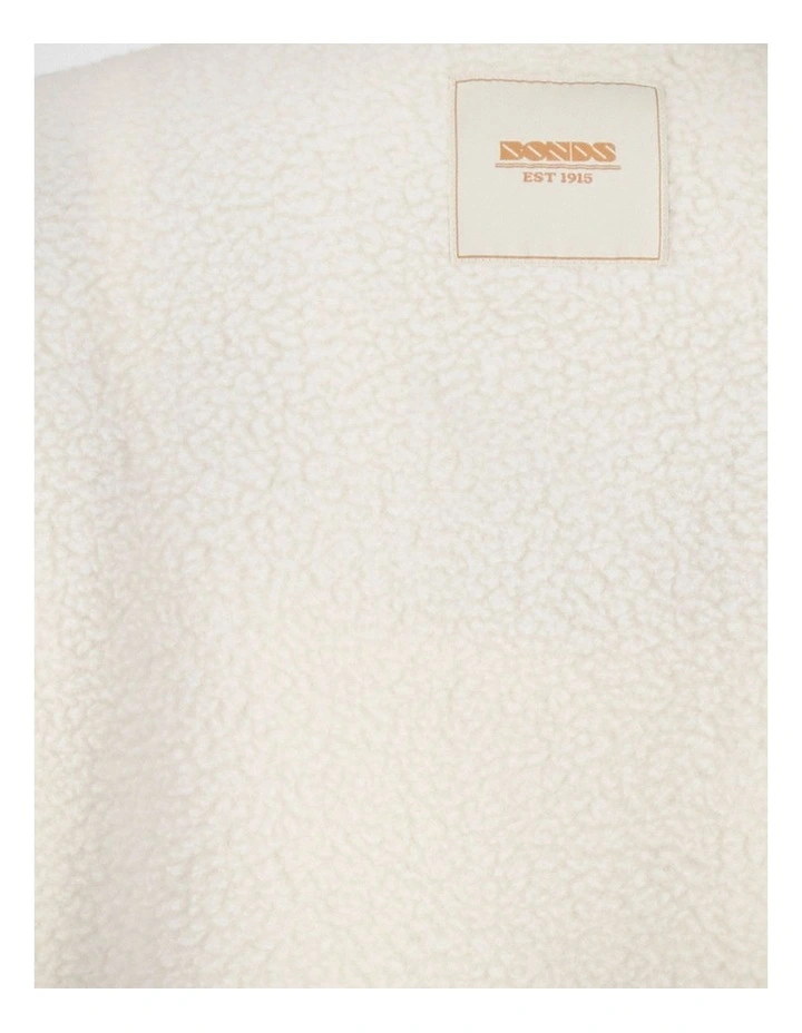 Teddy Fleece Jacket in Vanilla Bean image 5