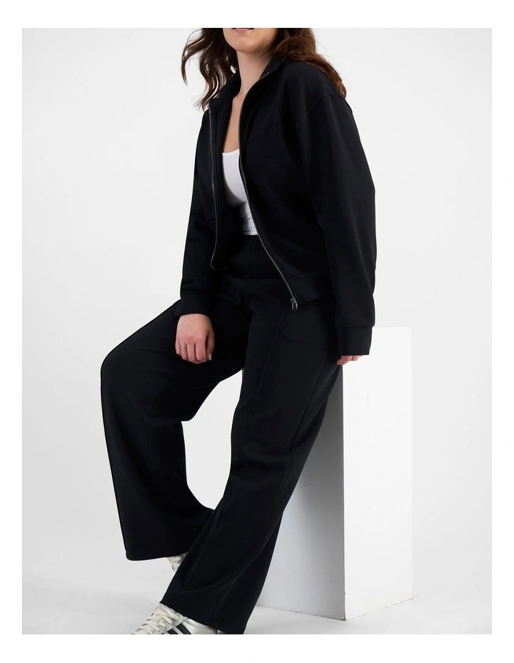 Tech Stretch Zip Jacket in Nu Black image 3