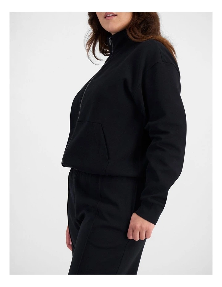 Tech Stretch Zip Jacket in Nu Black image 4