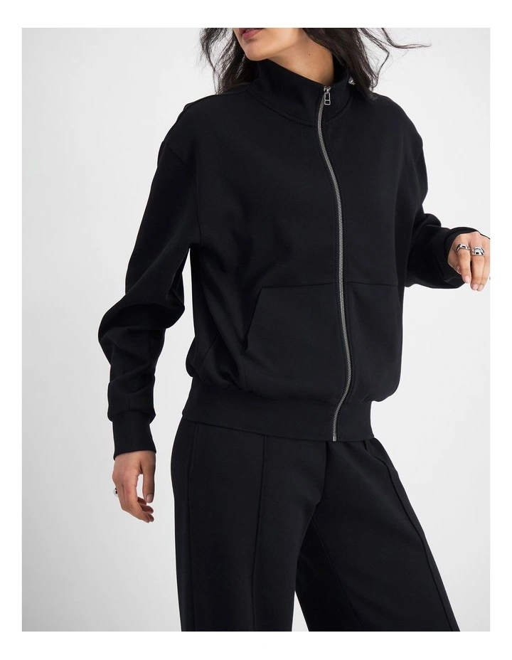 Tech Stretch Zip Jacket in Nu Black image 6