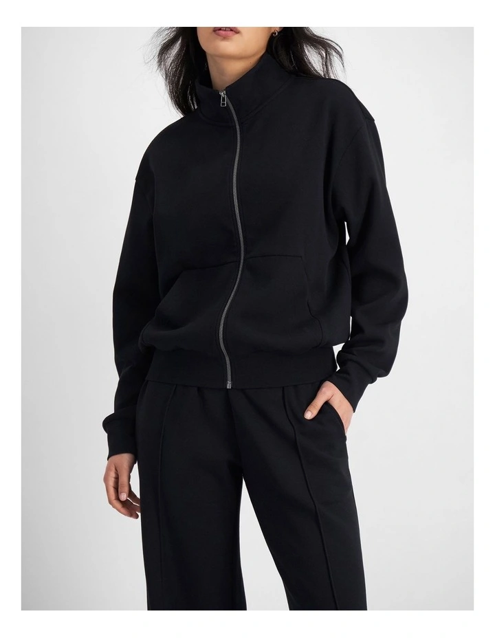 Tech Stretch Zip Jacket in Nu Black image 7