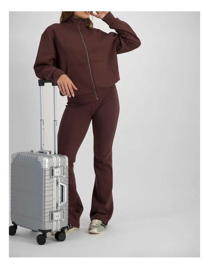 Tech Stretch Zip Jacket in Deepest Berry image 5