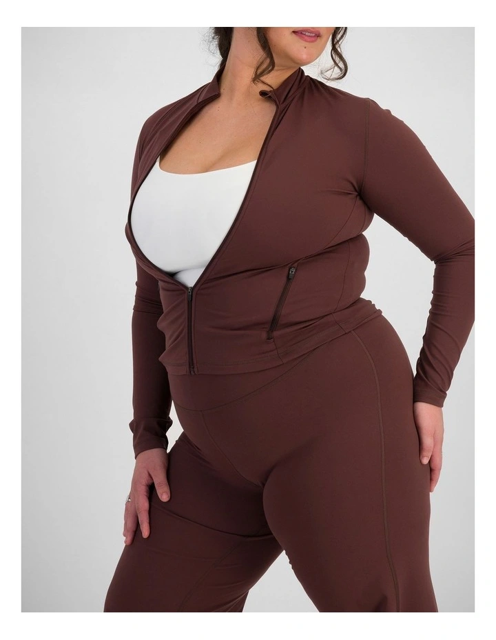Move Recycled Zip Jacket in Deepest Berry image 3