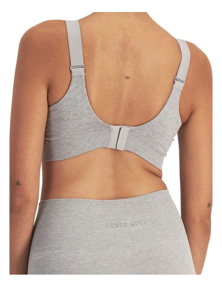 Move Seamless Bralette in Pearl Grey Marle image 3