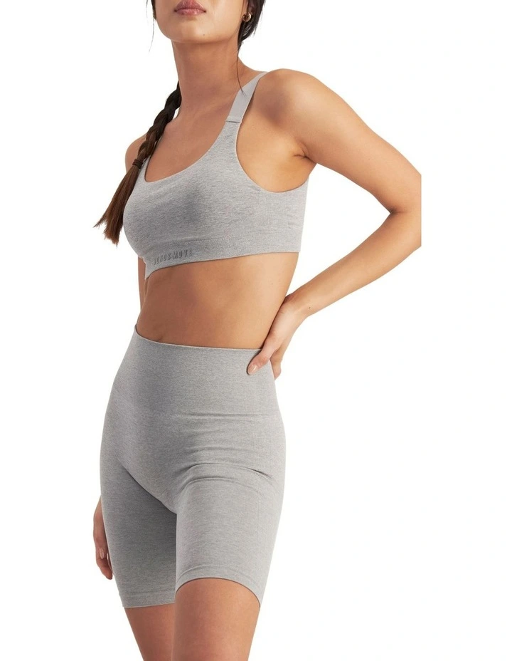 Move Seamless Bralette in Pearl Grey Marle image 7