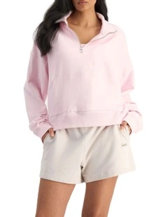 Move Half Zip Pullover in Pink Sapphire