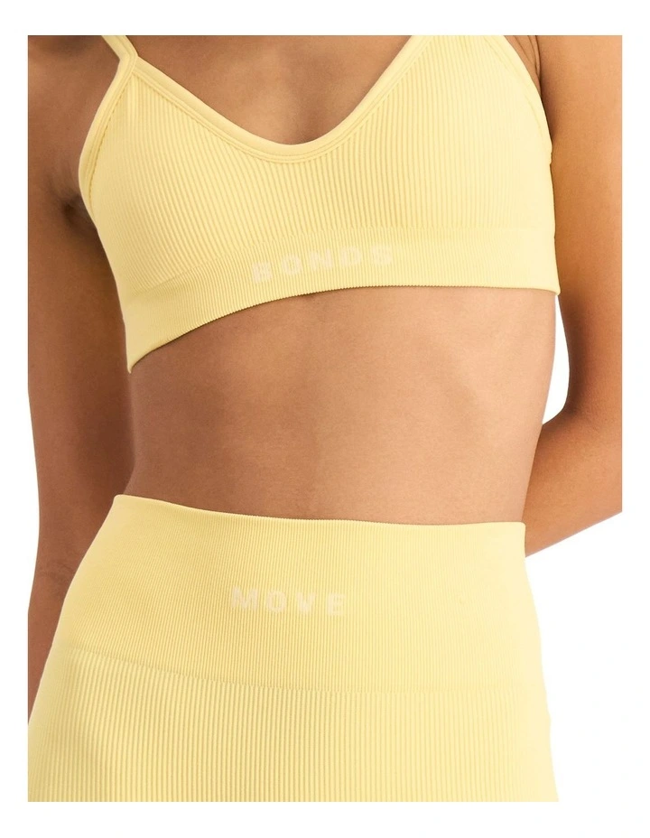 Move Rib Seamless Crop Bras in Sandy Bay image 3