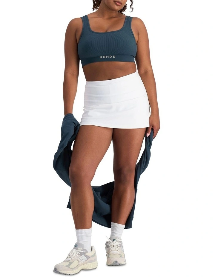 Move Rib Seamless Crop Bra in Blue Pine image 5